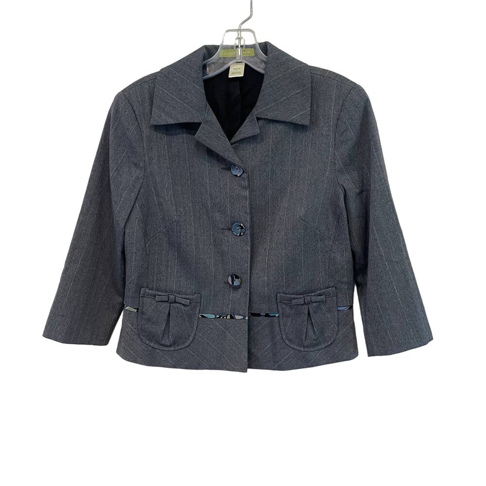 Sigrid Olsen Petite Cropped Blazer Sz 2P